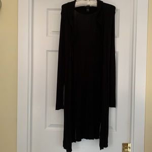 Long Sleeve Cardigan Sweater with Ruffles